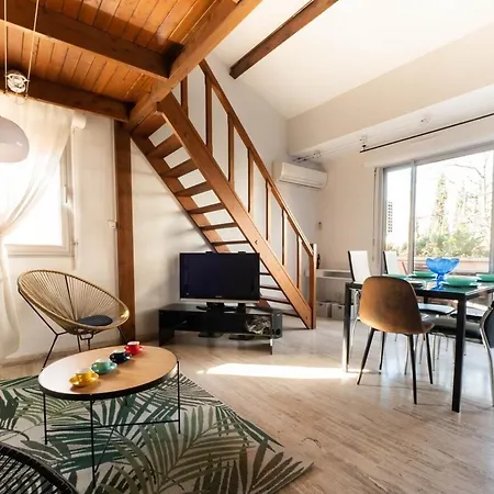 Le Petit Nicolas - Climatisation, Parking, Terrasse Montpellier Buitenkant foto